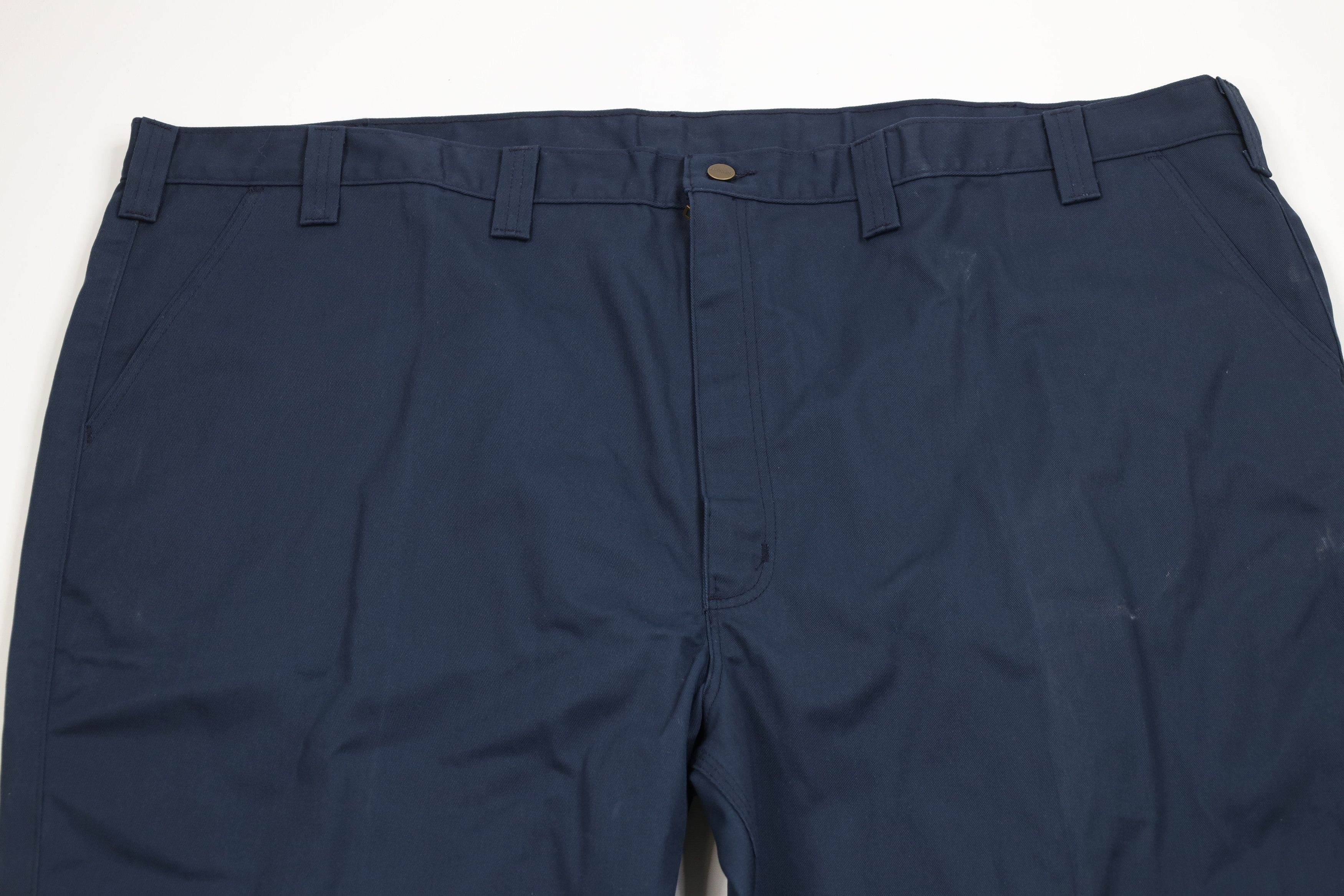 Carhartt Deadstock Vintage Y2K Carhartt Fit Wide Leg Pants Navy Blue Size US 44 / EU 60 - 2 Thumbnail