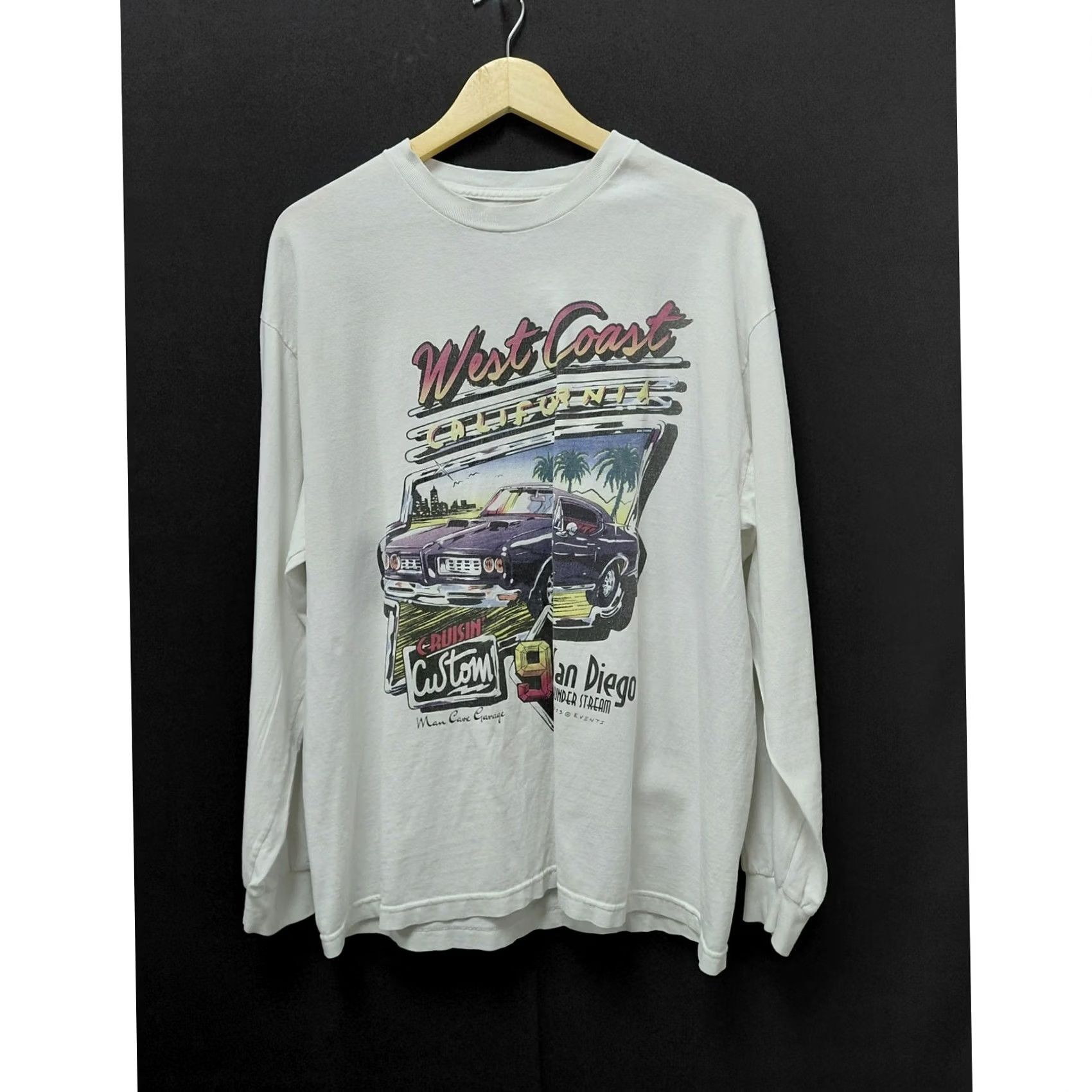 Vintage VINTAGE G. GALT San Diego Thunder Stream 1993 Graphic T-Shirt White Long Size L Mens Size US L / EU 52-54 / 3 - 2 Thumbnail