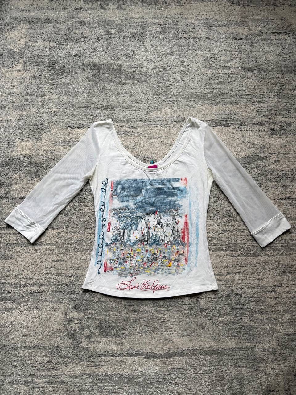 Vintage Save the queen blouse Size L / US 10 / IT 46 - 1 Thumbnail