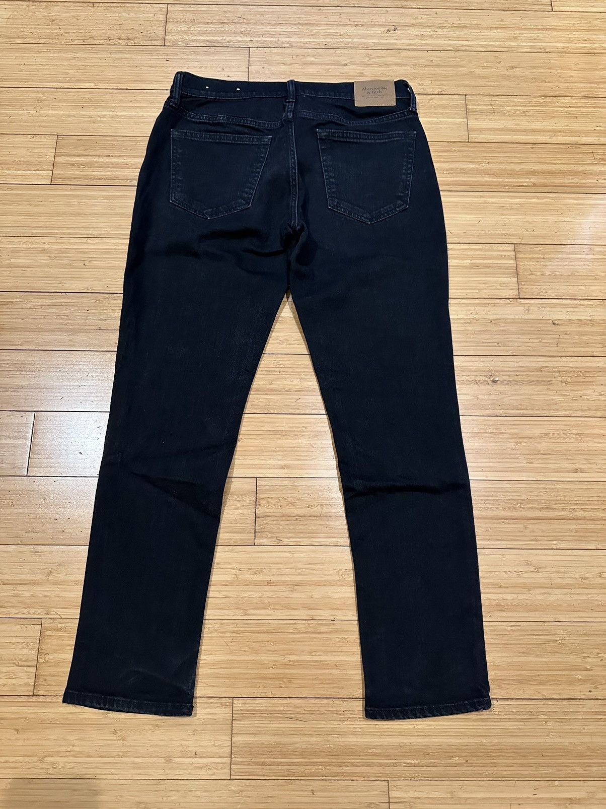 Abercrombie & Fitch Abercrombie&Fitch Slim Fit Straight Jeans Black Size 31x32 Size US 31 - 2 Thumbnail