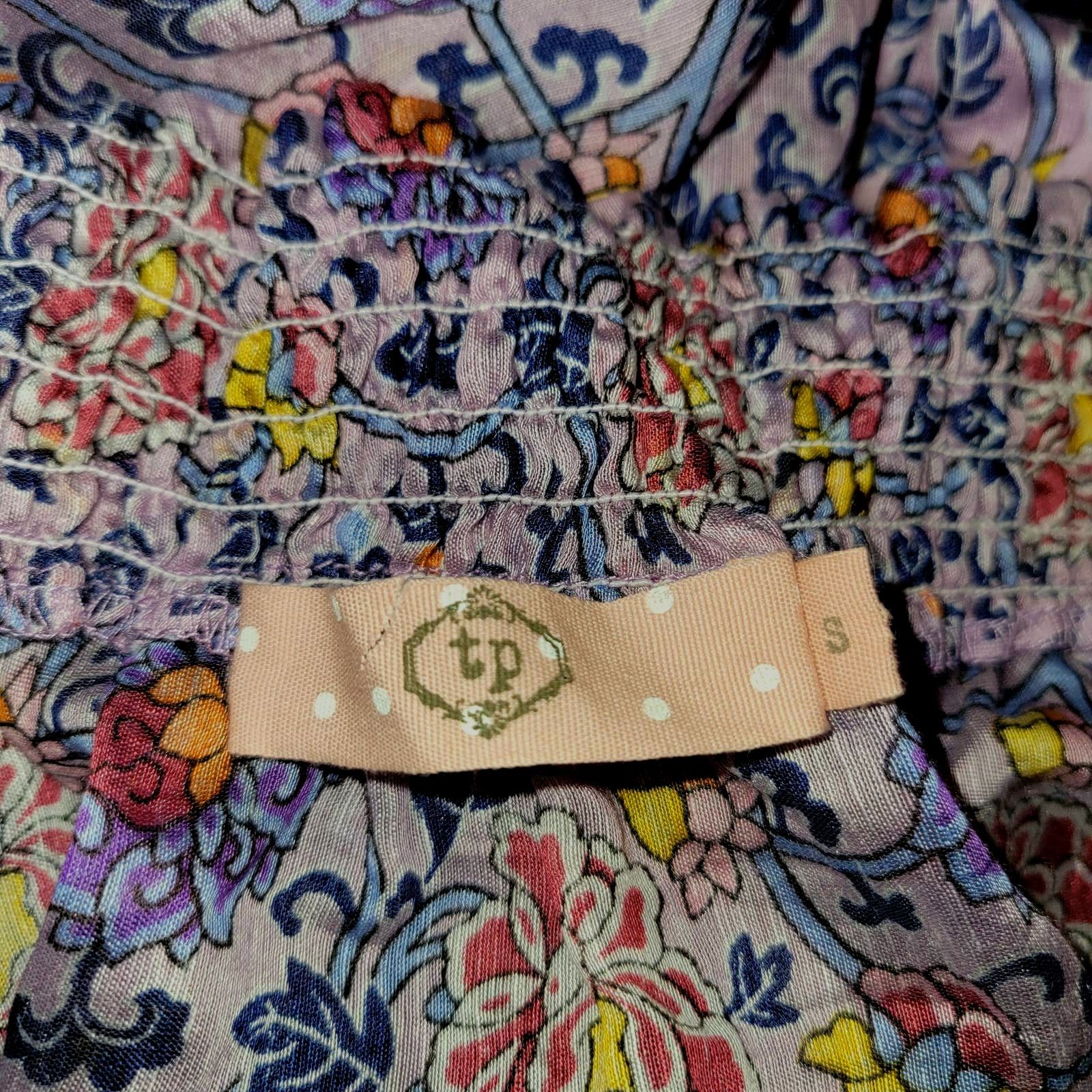 Anthropologie Anthropologie Traffic People Off-The-Shoulder Romper Lilac Size 28" / US 6 / IT 42 - 2 Thumbnail