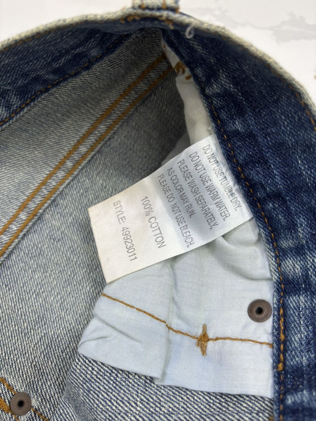 Helmut Lang RARE🔥EXHIBITIONIST PATCHWORK DISTRESSED DENIM JEANS Size US 34 / EU 50 - 11 Thumbnail