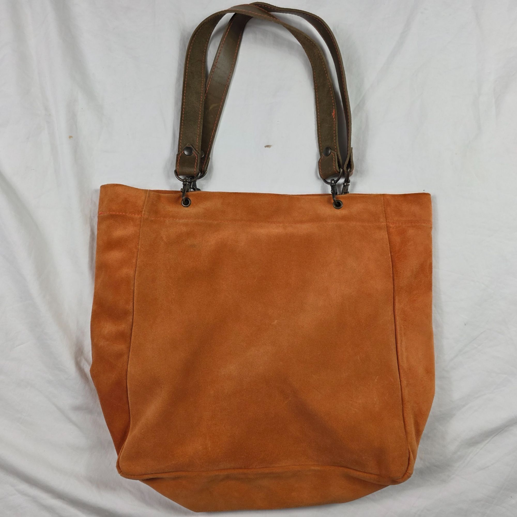 Other Morgado Piel Womens Tote Bag Brown Orange Large Carryall Mad Size ONE SIZE - 1 Thumbnail