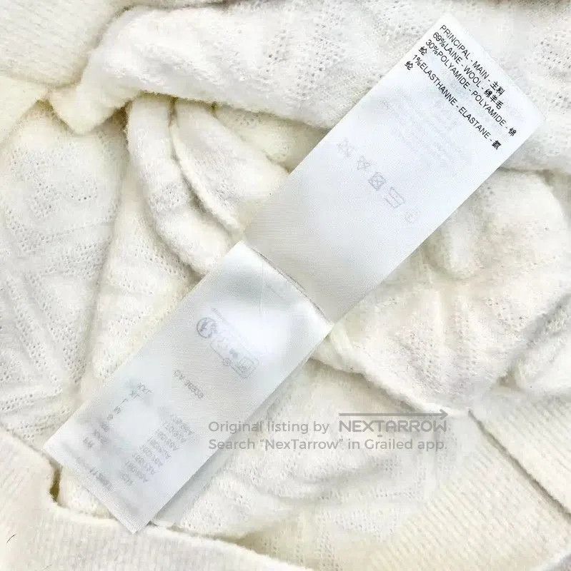 Louis Vuitton Louis Vuitton Women's White Wool T. Size M / US 6-8 / IT 42-44 - 4 Thumbnail