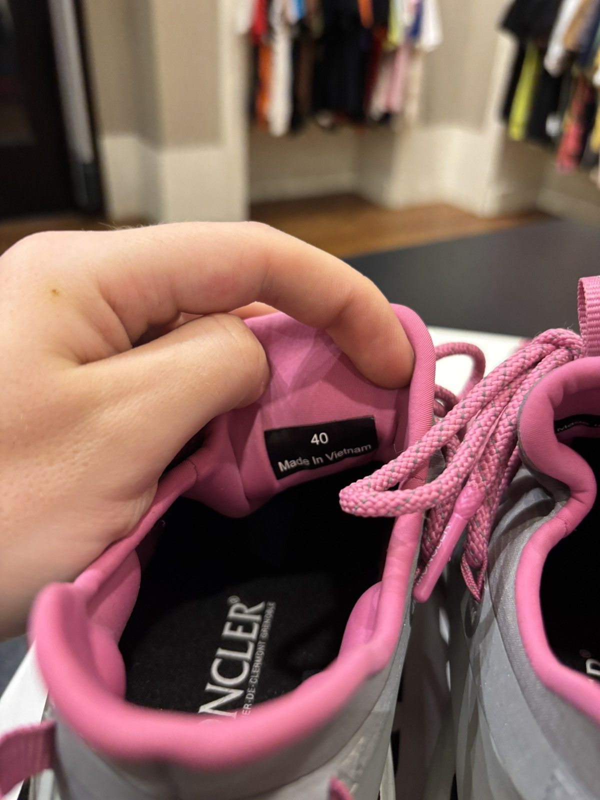 Moncler Moncler Trailgrip Lite 2 Grey/Pink Size US 10 / IT 40 - 7 Thumbnail
