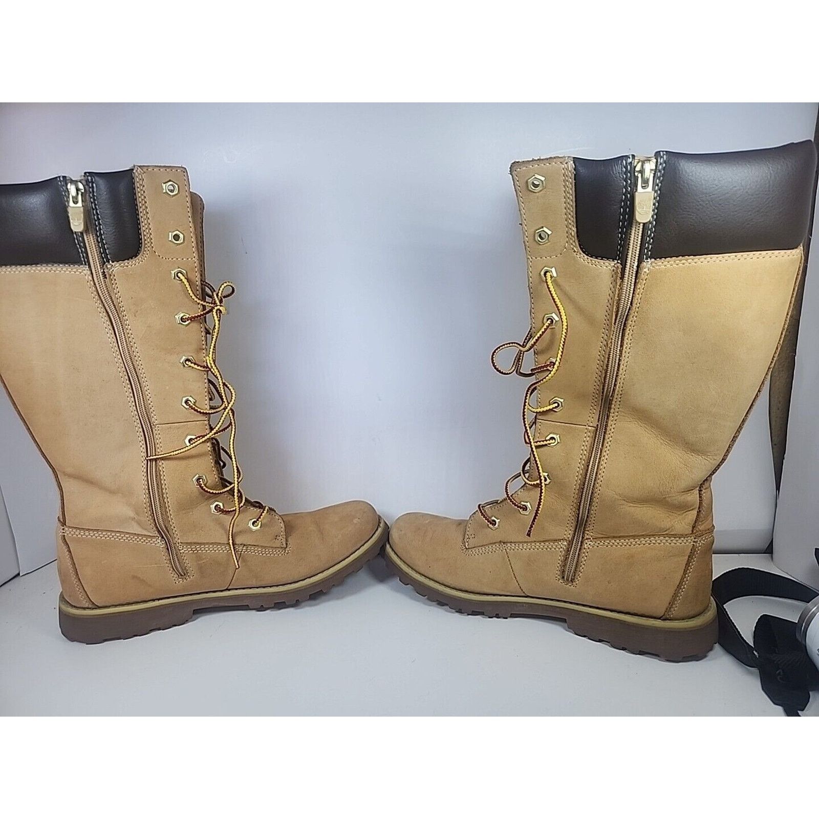 Timberland Timberland Tan Leather 12" Lace Up Riding Boot Woman Size 7 Size US 7 / IT 37 - 1 Thumbnail