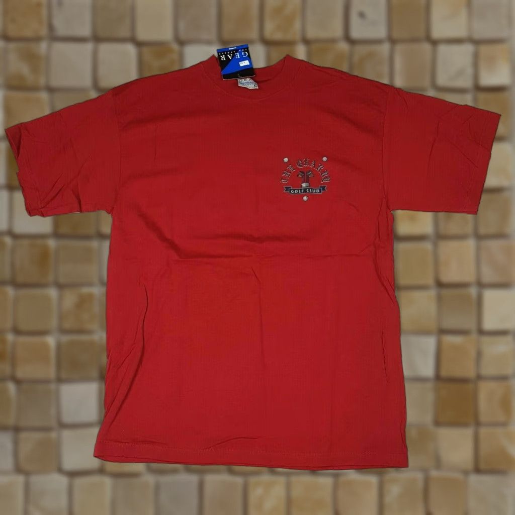 Vintage VINTAGE GEAR FOR SPORTS T-Shirt Men's L Red Y2K Golf Club Retro USA NOS Size US L / EU 52-54 / 3 - 1 Thumbnail