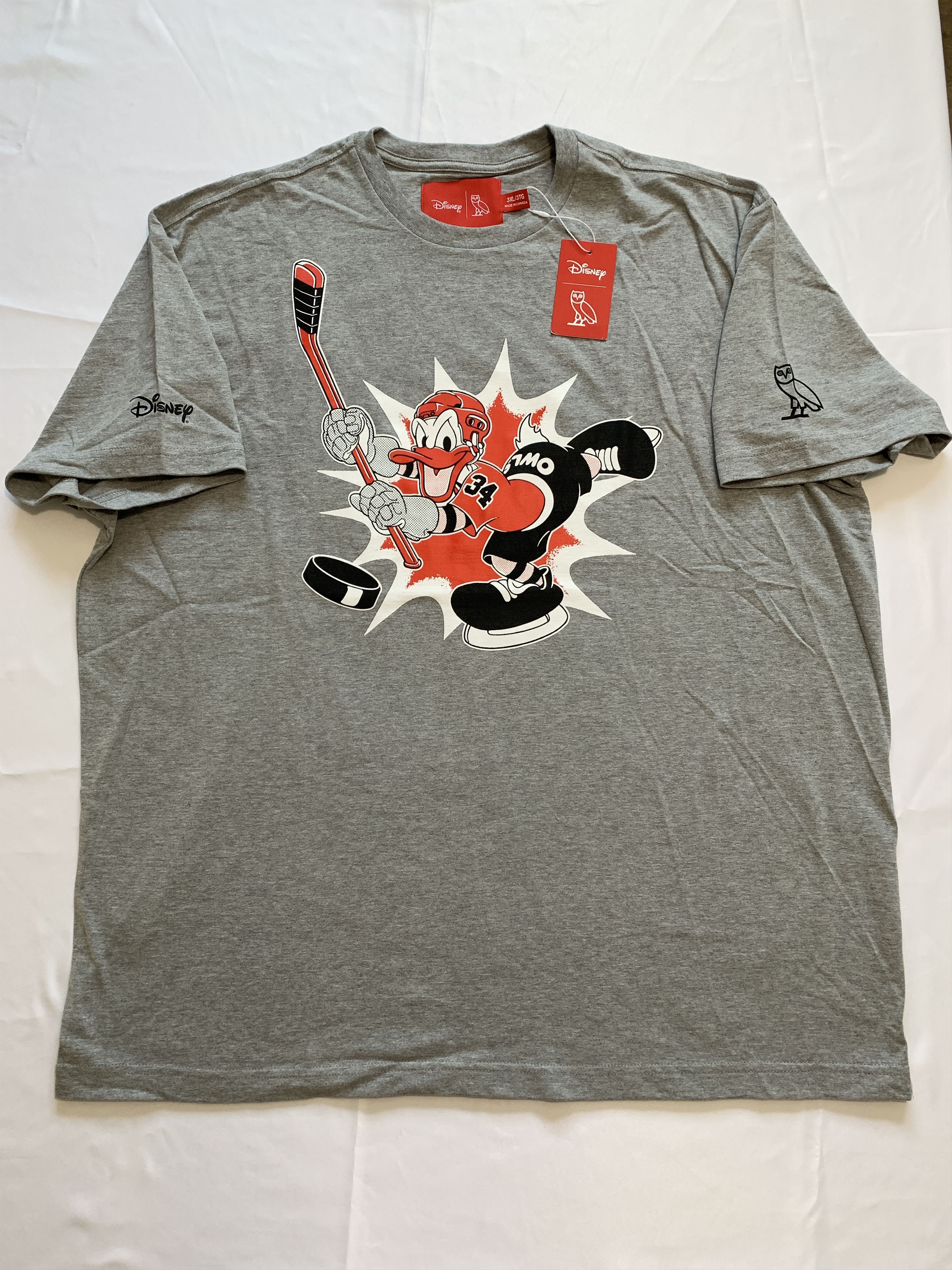 Disney OVO x Disney Donald "OWLS" T-shirt Turquoise XXXL Size US XXL / EU 58 / 5 - 2 Thumbnail