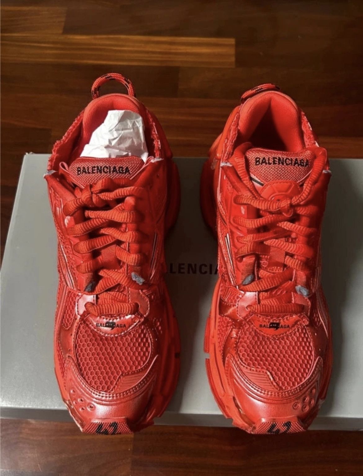 Balenciaga Balenciaga Runner Sneakers Red Size US 9 / EU 42 - 2 Thumbnail
