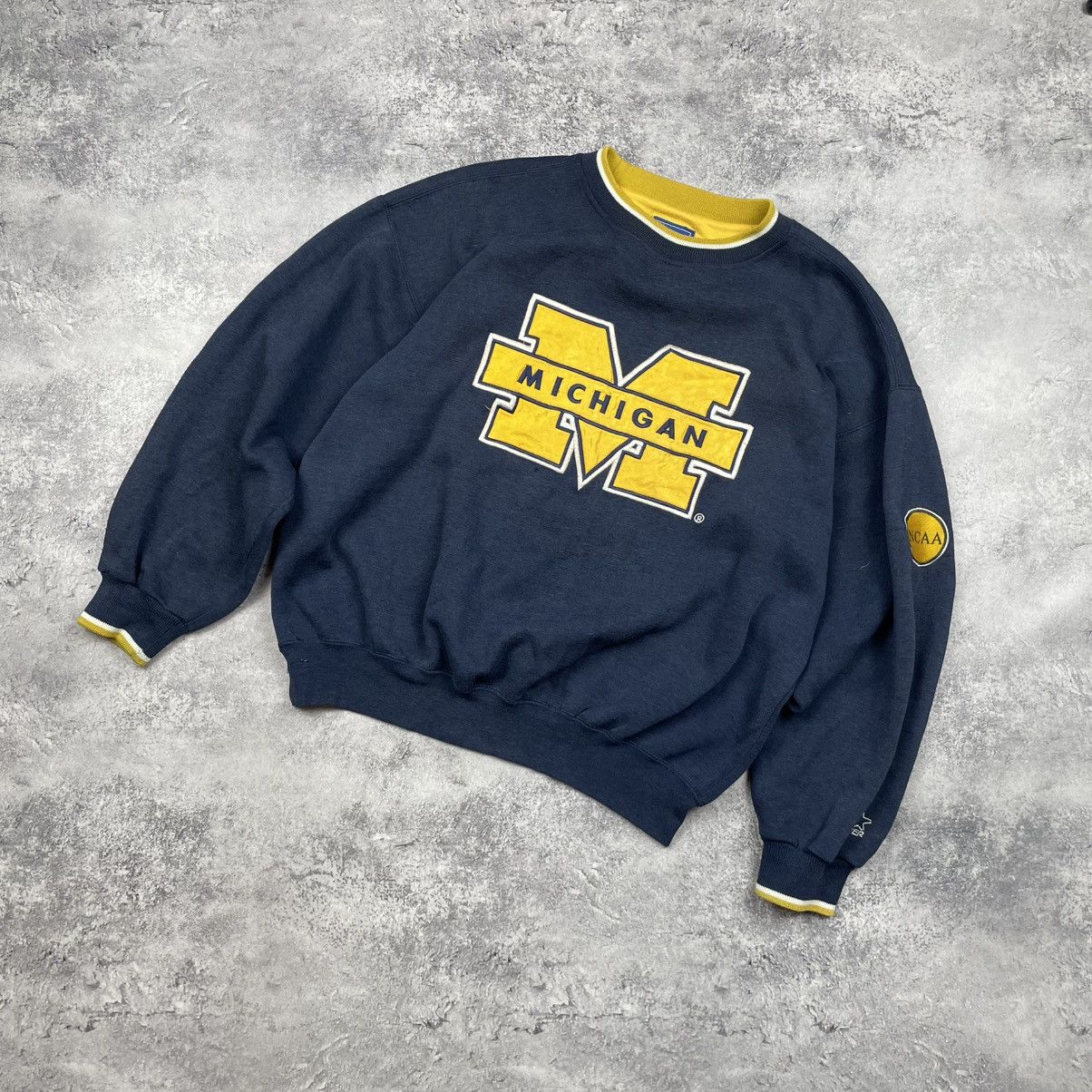Starter Vintage Starter Michigan Wolverines Sweatshirt Rare 90s Size US L / EU 52-54 / 3 - 1 Thumbnail