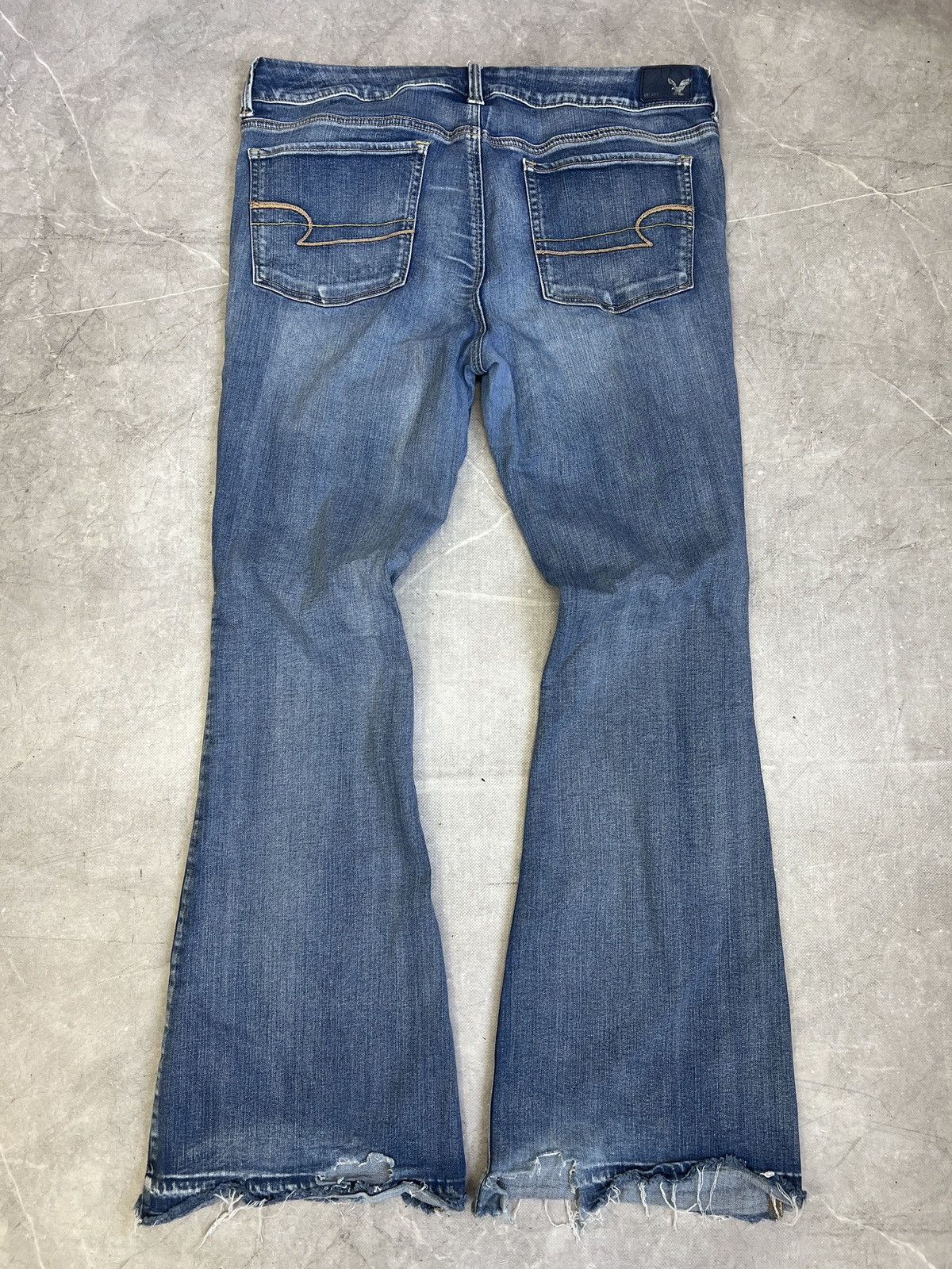Junya Watanabe Denim distressed flared y2k jeans hype junya watanabe style Size US 35 - 9 Thumbnail