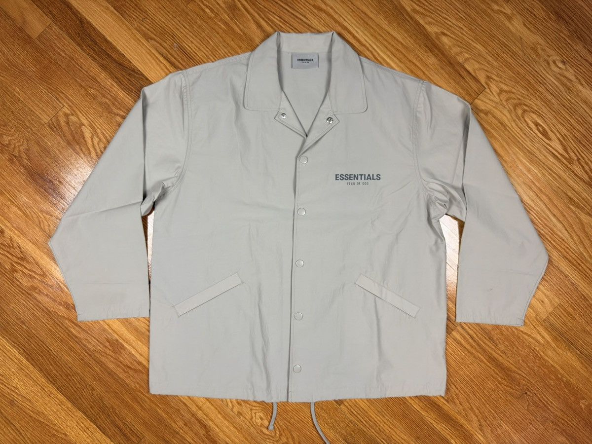 Fear of God FW21 Fear of god essentials coach jacket olive Size US S / EU 44-46 / 1 - 5 Thumbnail