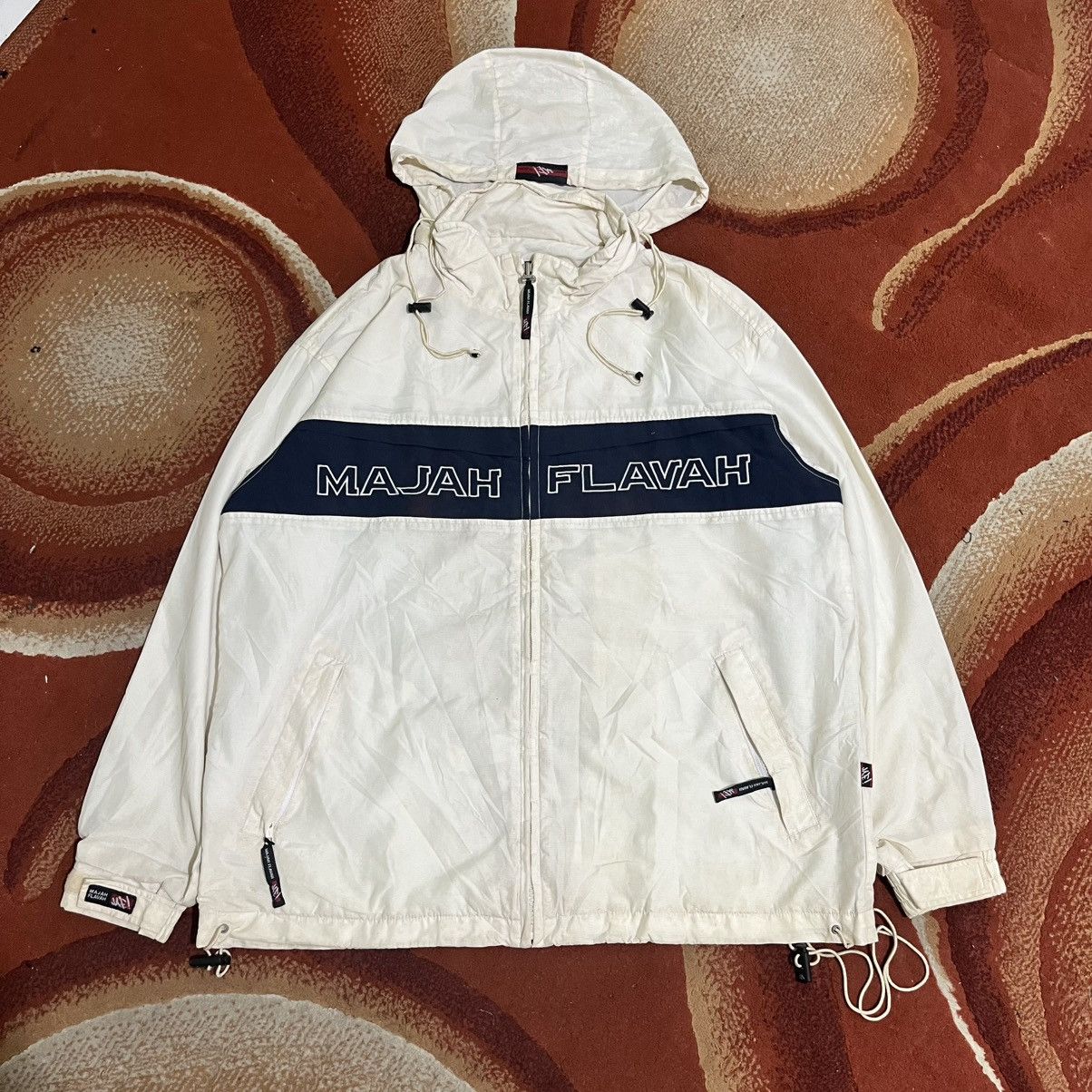 Japanese Brand Majah Flavah Big Logo Jacket Size US L / EU 52-54 / 3 - 1 Thumbnail