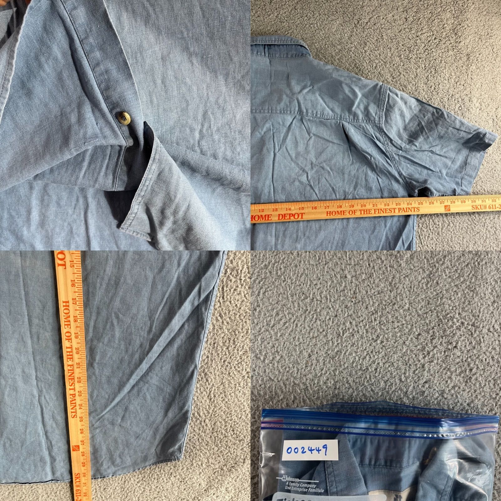 Vintage VINTAGE River Trader Shirt Mens L Blue Button-Up Linen Blend Casual Outdoor Size US L / EU 52-54 / 3 - 8 Thumbnail