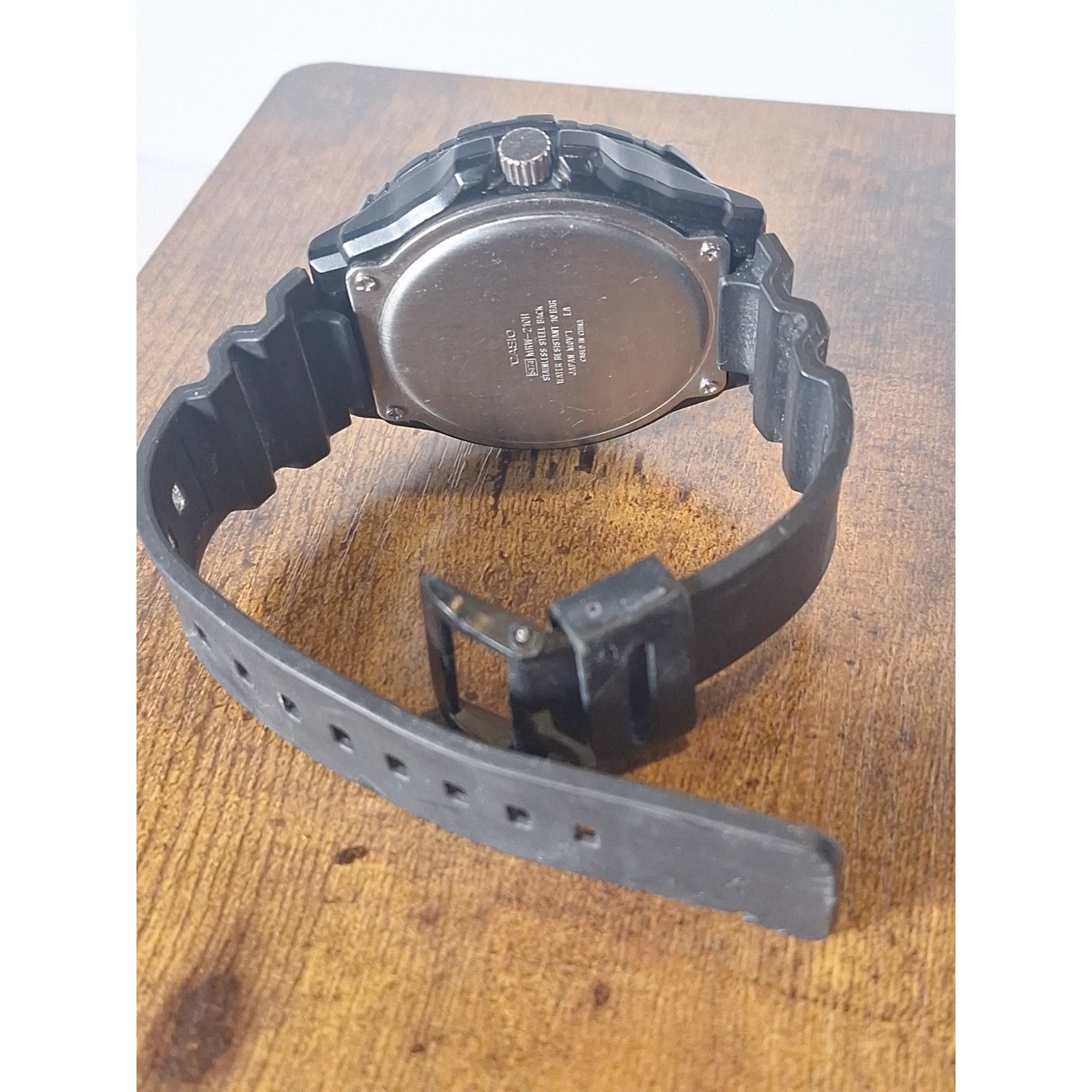 Casio Casio Quartz 100M Diver Style Black Rubber Strap Day Date Size ONE SIZE - 4 Thumbnail