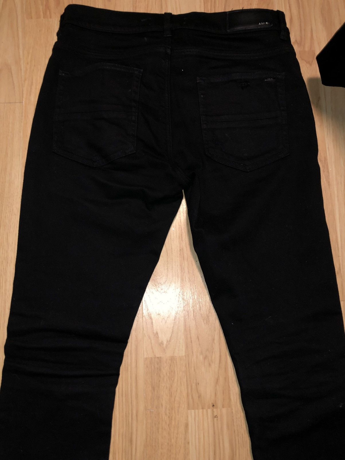 Amiri Amiri Black MX1 Distressed Skinny Jeans Size - 31 Size US 31 - 6 Thumbnail