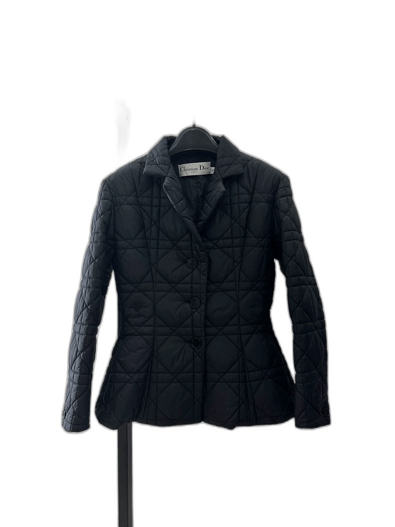 Dior Dior Quilted Black Cotton Jacket-2506 Size XS / US 0-2 / IT 36-38 - 1 Thumbnail