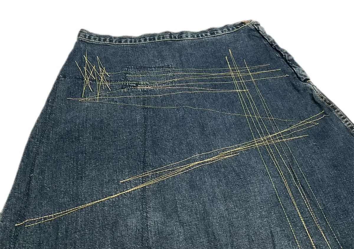 Hysteric Glamour × If Six Was Nine × Japanese Brand ♟️ Sick Y2K Hysteric Glamour Denim Skirt Patchwork Size 29" - 3 Thumbnail
