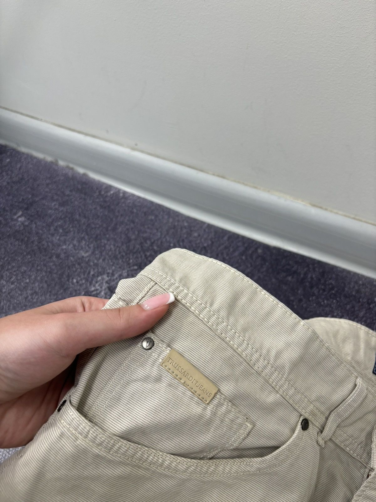 Trussardi × Vintage Vintage Trussardi Men’s Slim Straight Fit Luxury Pants Jeans Size US 33 - 19 Thumbnail