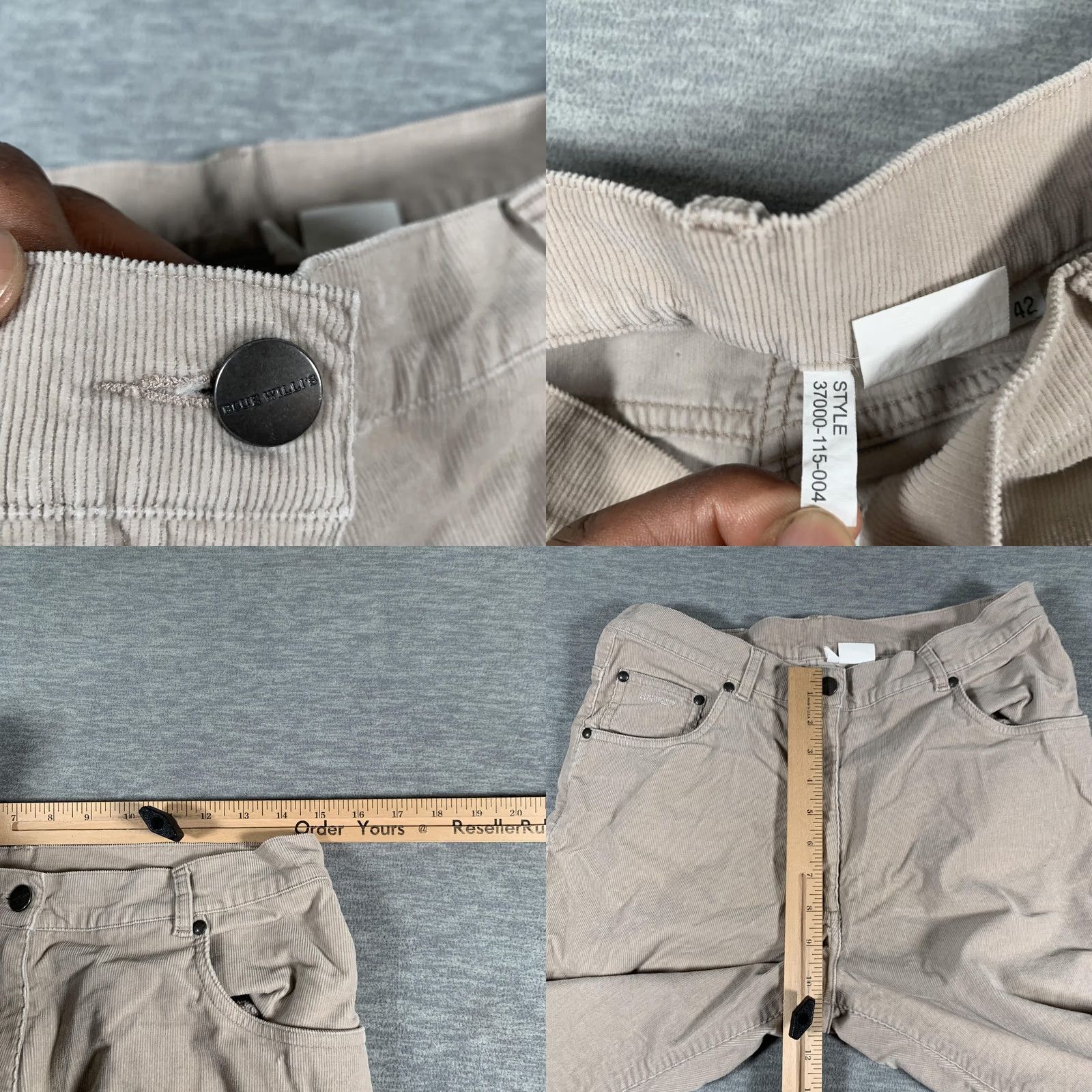 Vintage Blue Willi'S Corduroy Pants Men Beige Fit 42x31 Size US 42 / EU 58 - 8 Thumbnail