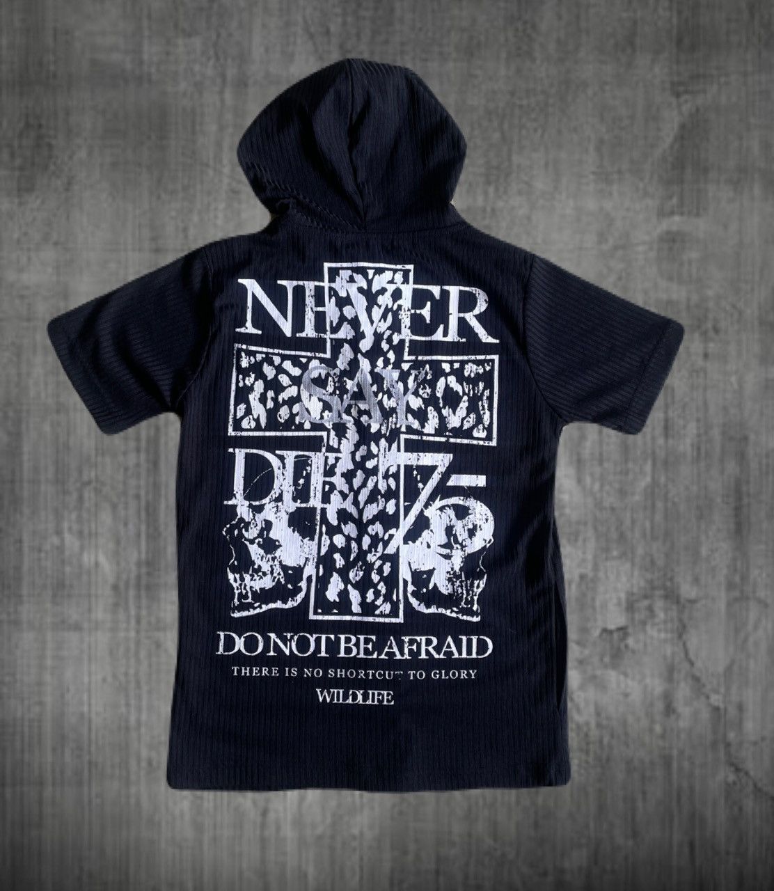 If Six Was Nine 2000s Japanese archive Vkei Cross Poem Short Sleeve Hoodie Size US S / EU 44-46 / 1 - 1 Thumbnail