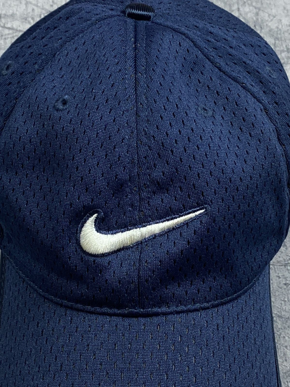 Nike × Vintage Vintage Nike Just Do It Center Logo y2k Drill Cap Size ONE SIZE - 6 Thumbnail