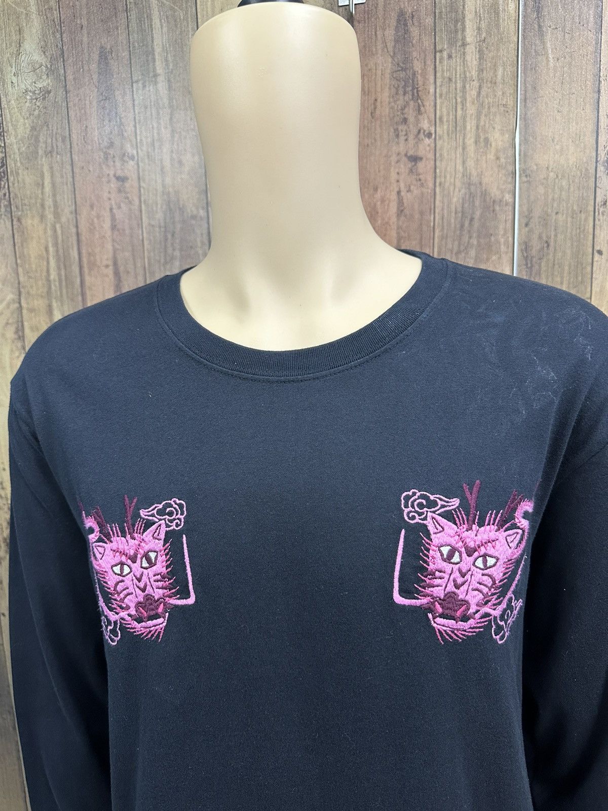 Dickies Dickies Sukajan Style Long Sleeve Tshirt A568 Size US XL / EU 56 / 4 - 2 Thumbnail
