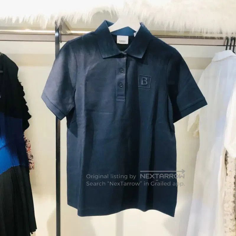 Burberry Burberry Women's Dark Blue Cotton Polo Shirt. Size M / US 6-8 / IT 42-44 - 1 Thumbnail