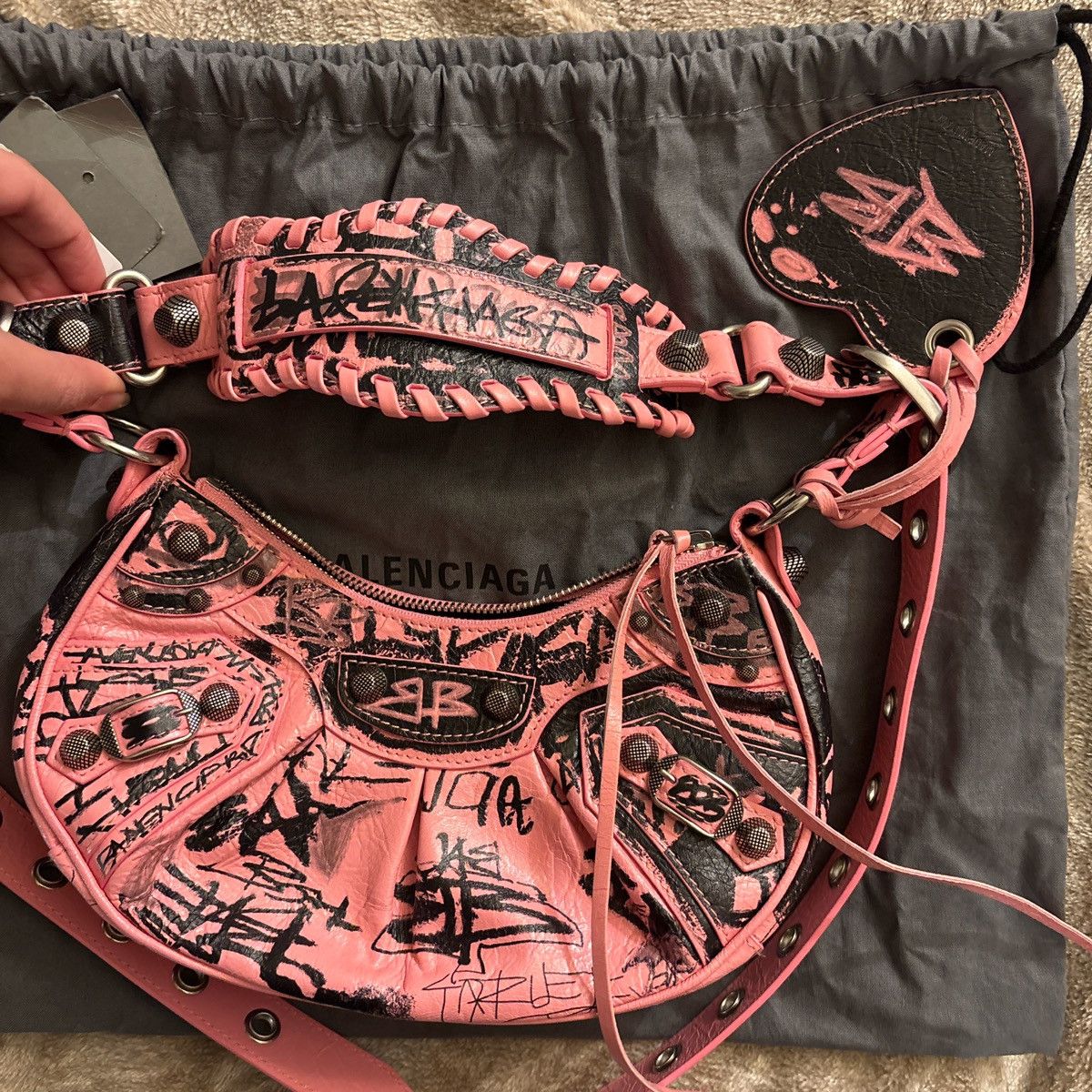 Balenciaga Balenciaga Cagole XS Shoulder Bag Arena Lambskin Size ONE SIZE - 2 Thumbnail