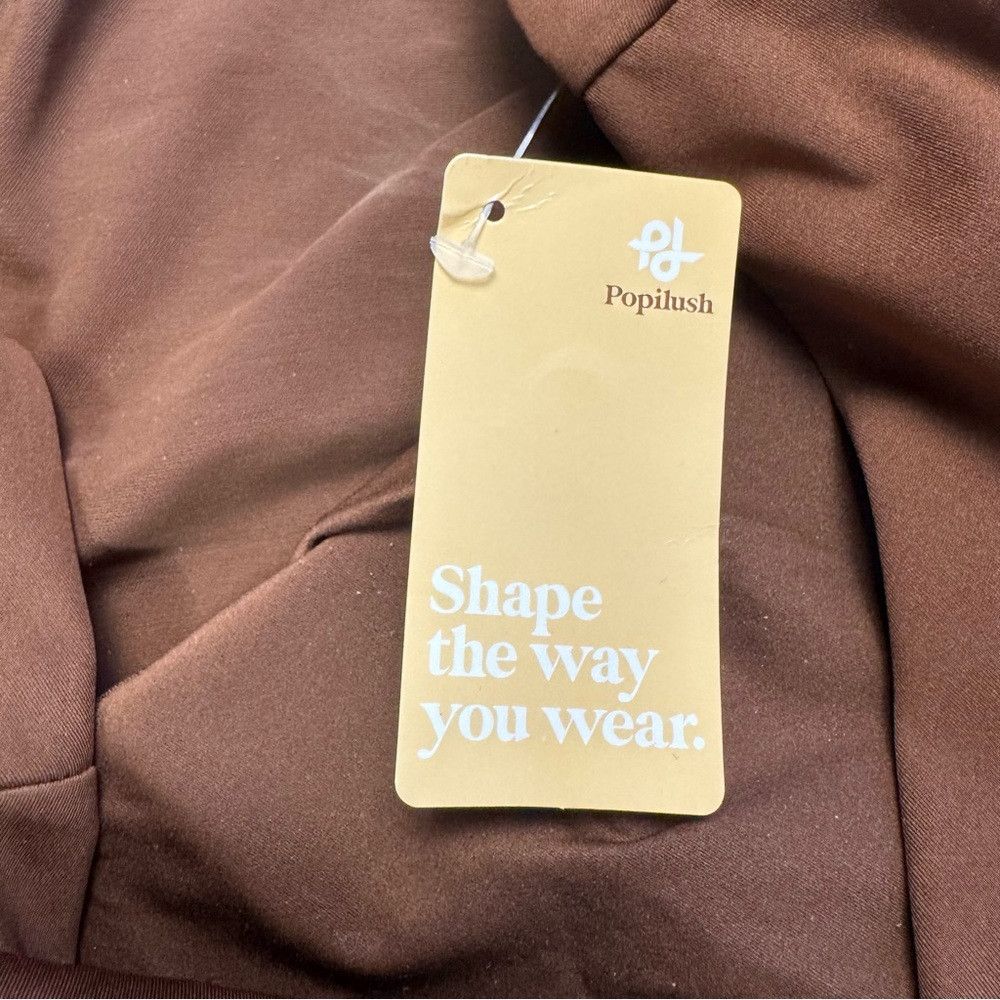 Other NWT New Popilush Shapewear Long Sleeve V-Neck Low Back Maxi Size M / US 6-8 / IT 42-44 - 7 Thumbnail