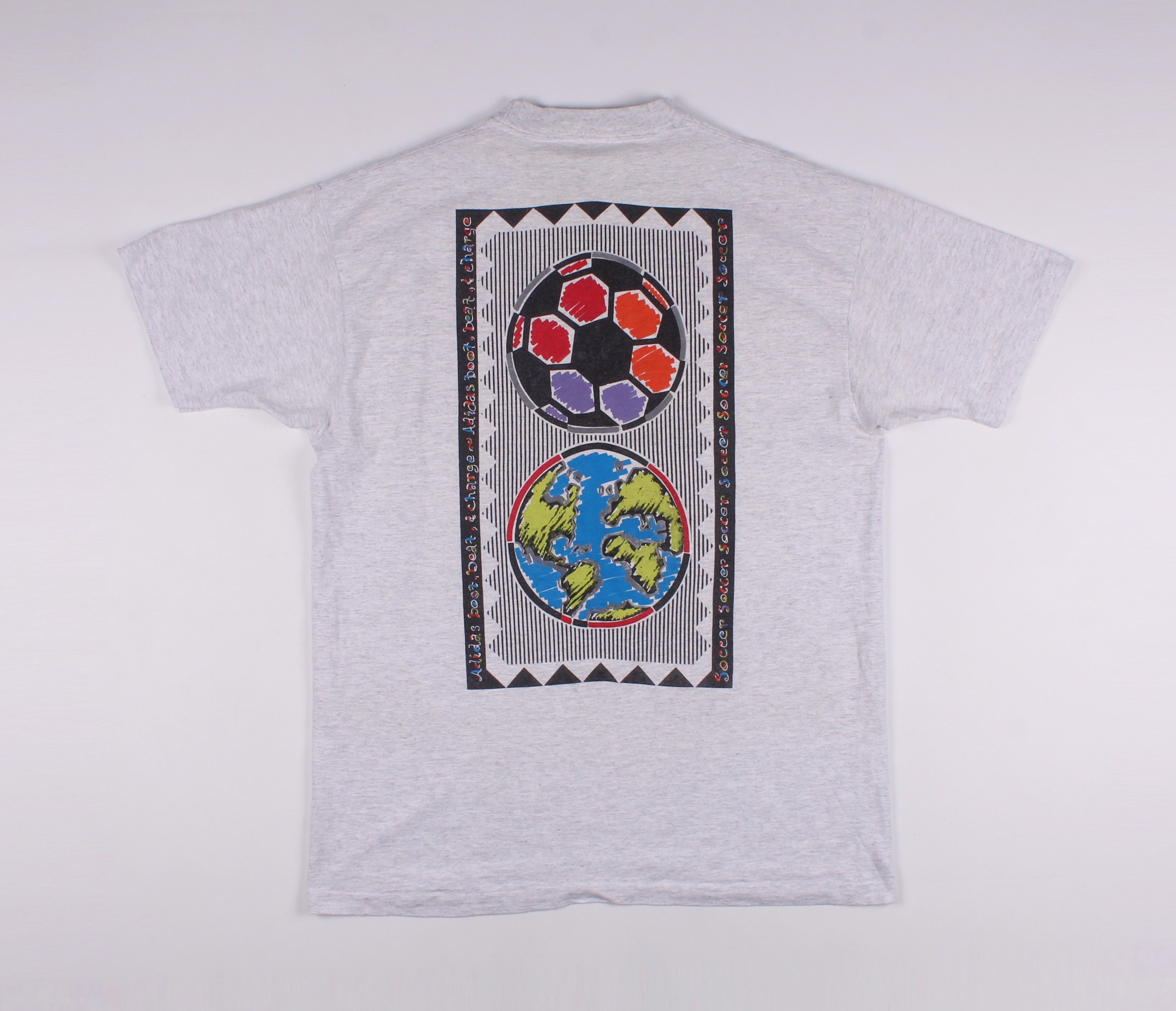 Adidas Vintage 80's Adidas Printed T-shirt Size US M / EU 48-50 / 2 - 1 Thumbnail
