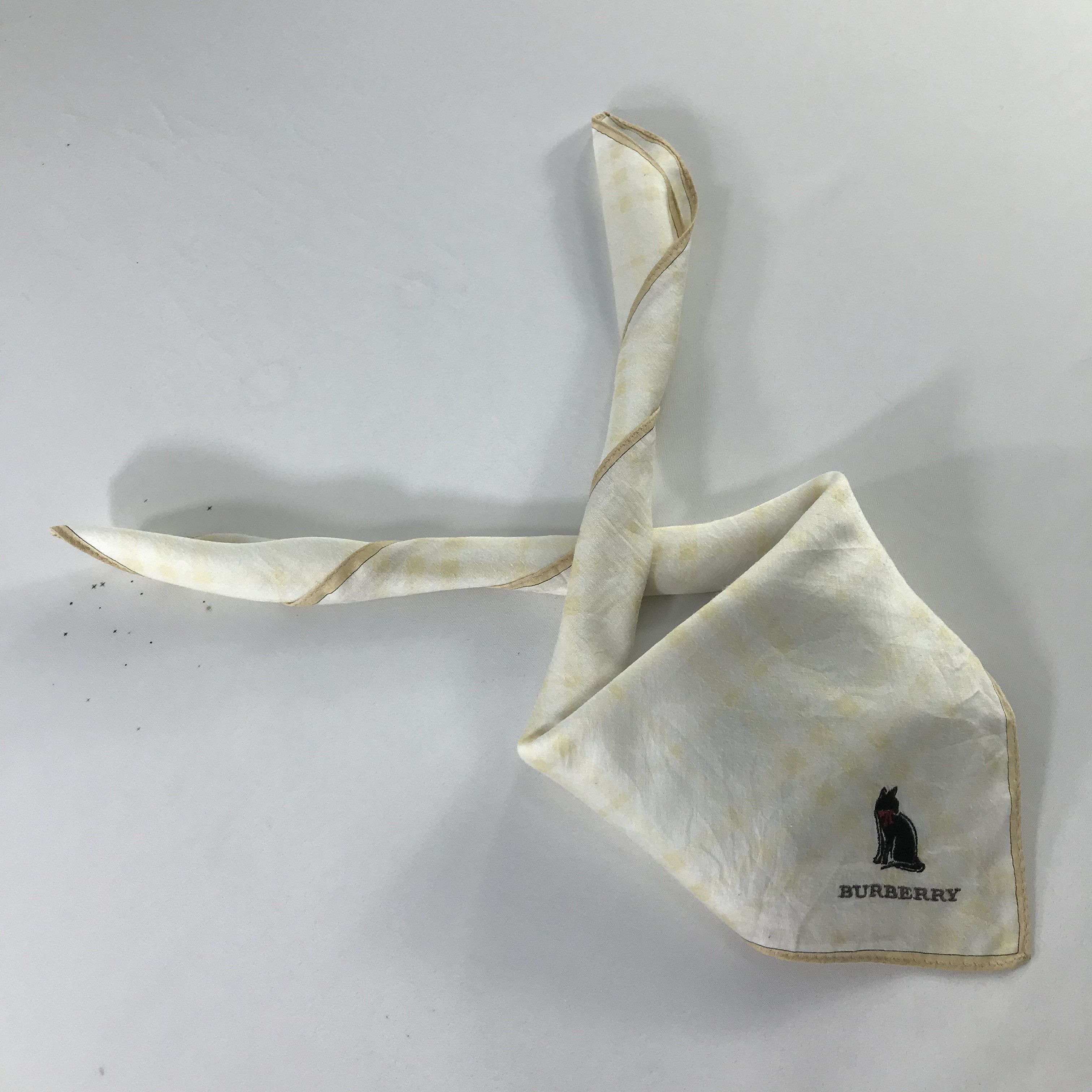 Burberry × Vintage Burberry Bandana / Handkerchief / Neckerchief - S471 Size ONE SIZE - 4 Thumbnail