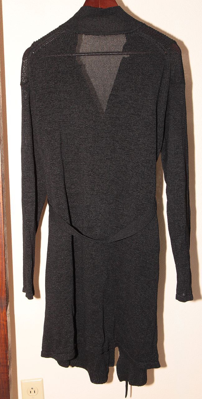 The Viridi-anne ARCHIVE Belted Black Knit Cardigan Size US S / EU 44-46 / 1 - 4 Thumbnail