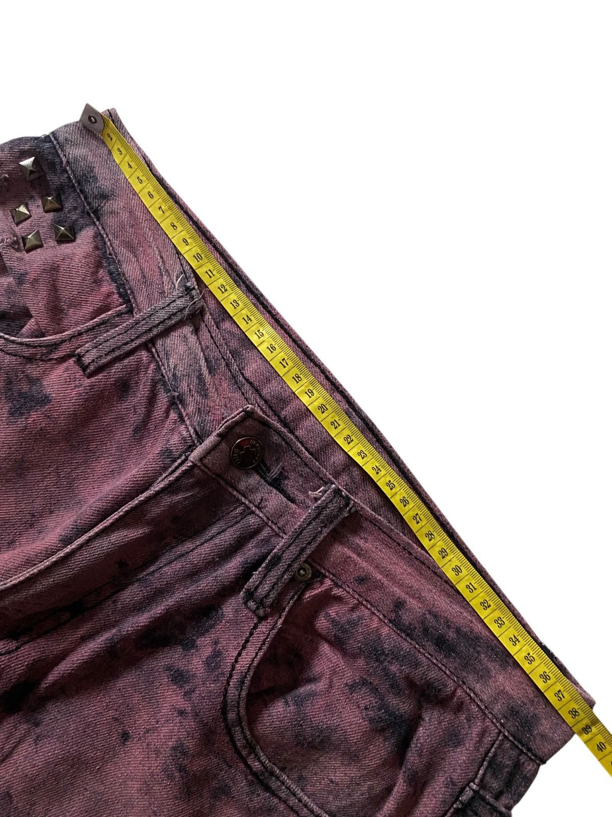 Hysteric Glamour Bernings Sho Acidwash Distress Straight Jeans Size US 28 / EU 44 - 7 Thumbnail