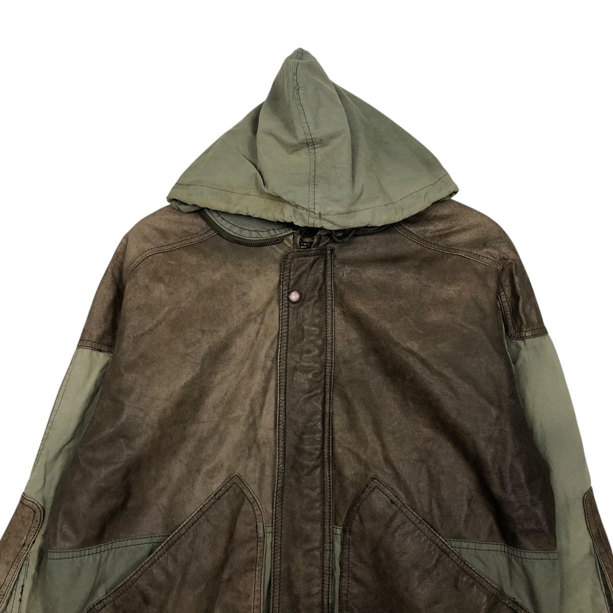 Japanese Brand 🔥VINTAGE BOMBER LEATHER JACKET JACKERS ISSEY MIYAKE Size US M / EU 48-50 / 2 - 5 Thumbnail