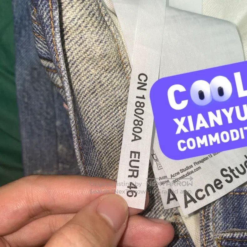 Acne Studios Acne Studios 1981 Chain-Detailed 3D-Printed Jeans Size US 30 / EU 46 - 6 Thumbnail