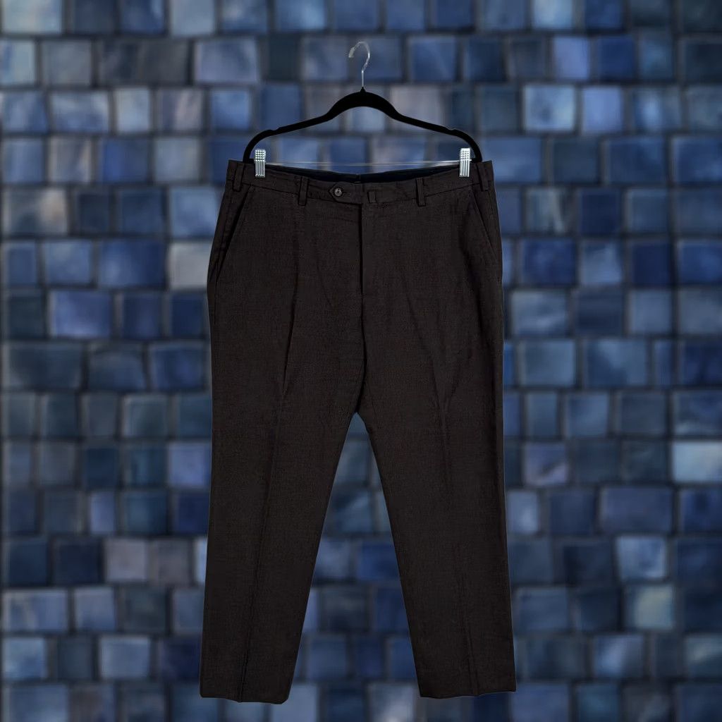 Hamilton Kent & Curwen Pants Mens 38 Brown Hamilton Cotton Dress Tapered Slacks Size US 38 / EU 54 - 1 Thumbnail
