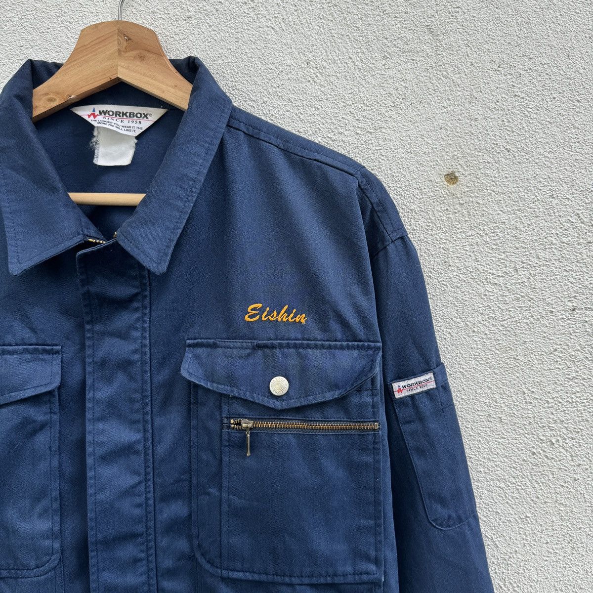Japanese Brand Workbox Workwear Zip up Jacket Size US M / EU 48-50 / 2 - 2 Thumbnail