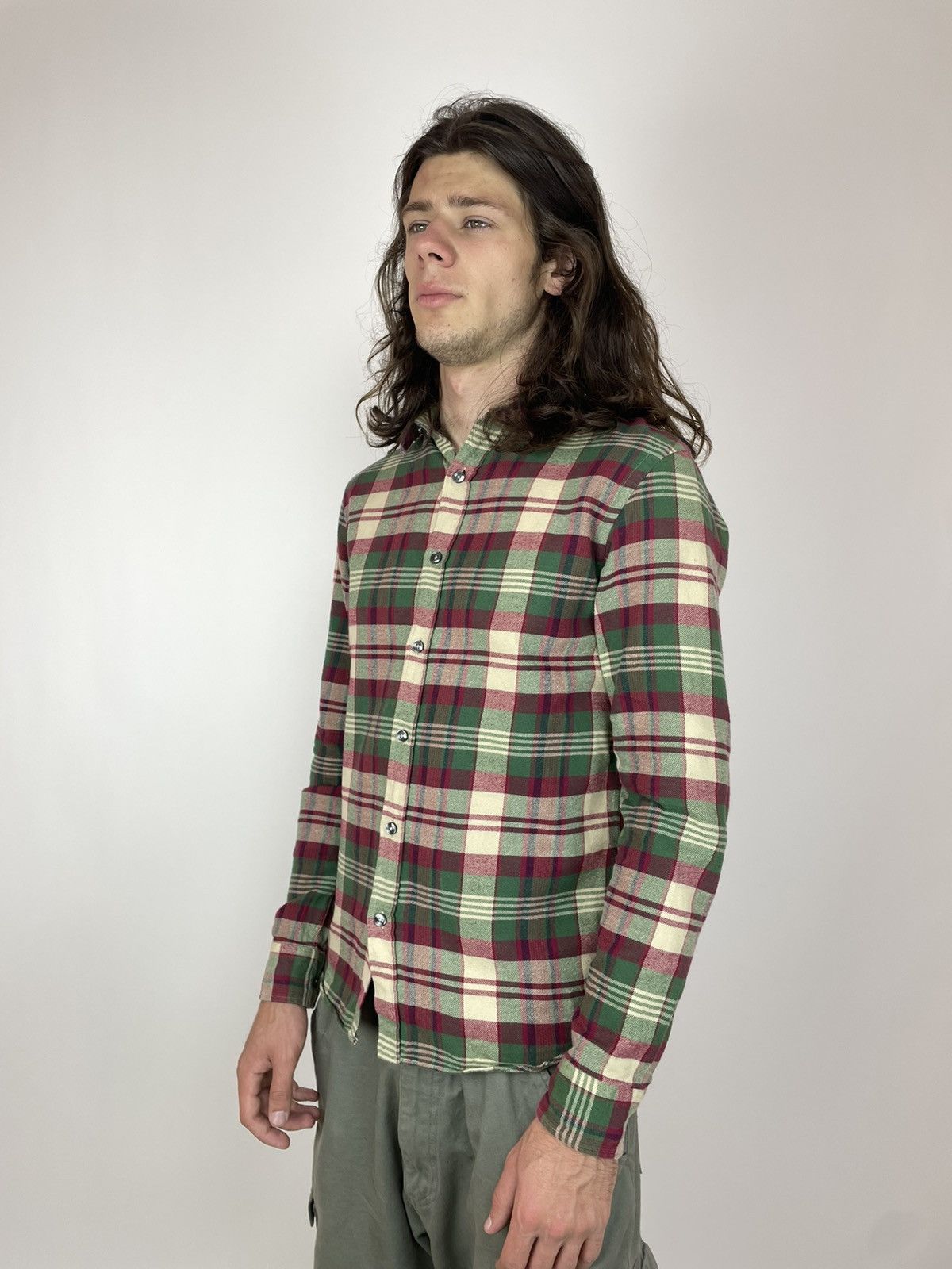 Japanese Brand × Whyred WHYRED Plaid shirt long sleeve Mens size 44 Size US S / EU 44-46 / 1 - 2 Thumbnail