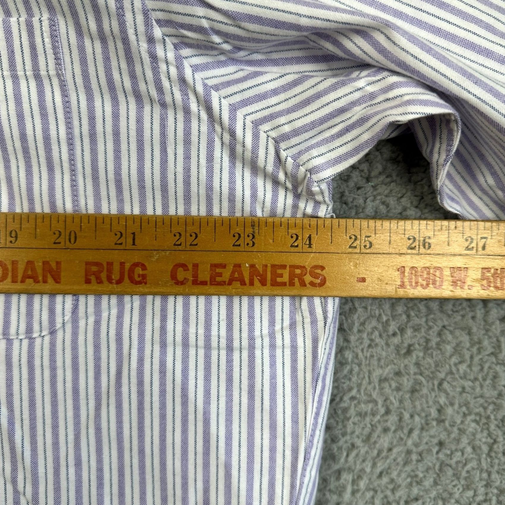 Chaps Chaps Shirt Dress Mens 16-16.5 34-35 White Purple Stripes Classic Fit Oxford NEW Shirt Mens 16-16.5 34-35 White Purple Stripes Classic Fit Oxford NEW Size 42R - 6 Thumbnail