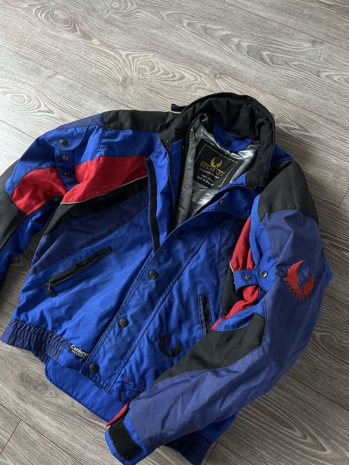 Belstaff Vintage Racing Belstaff 90s 2 in 1 Cordura Big Logo Jacket Size US L / EU 52-54 / 3 - 15 Thumbnail
