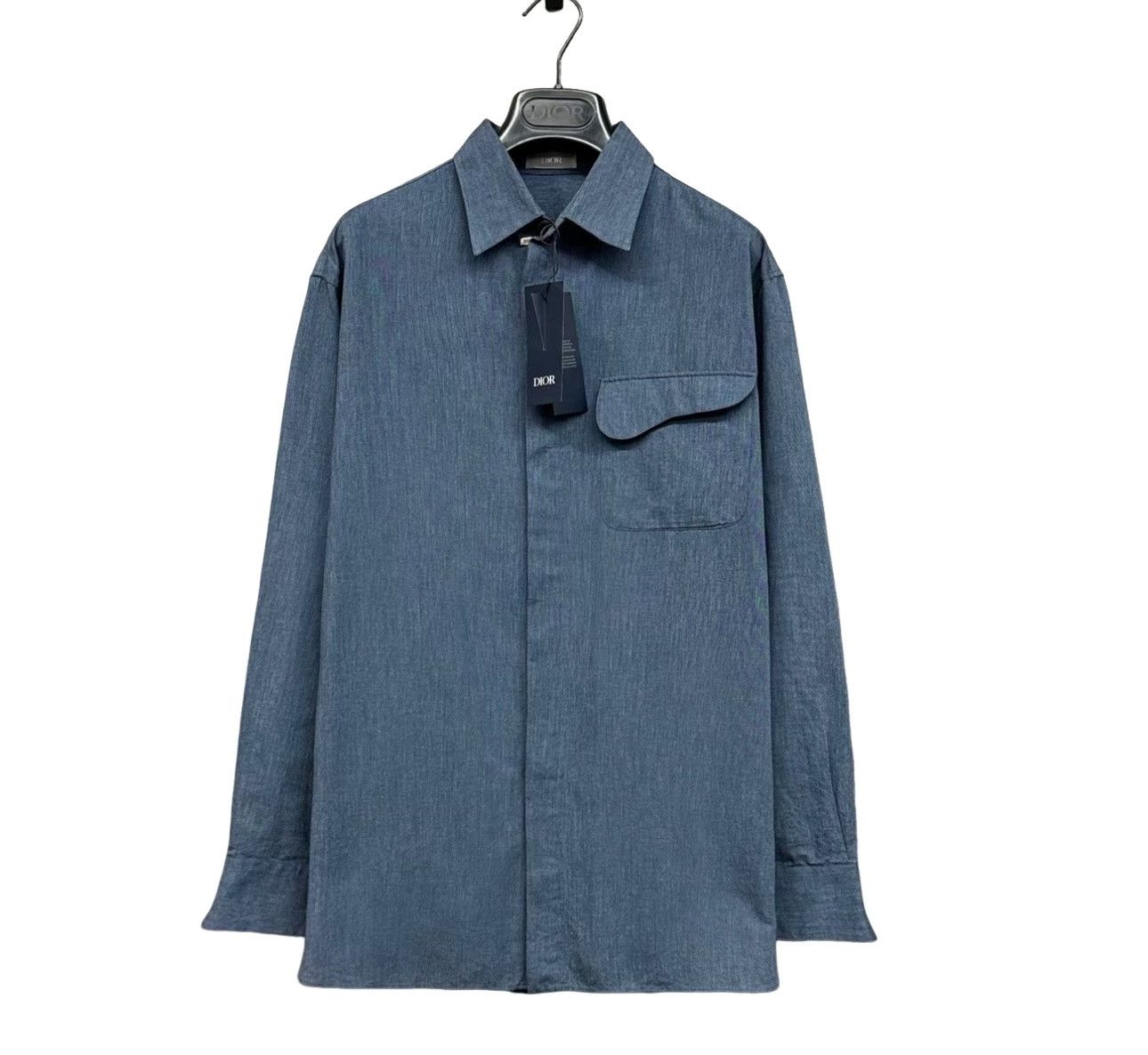 Dior Dior Saddle Pocket Denim Zip Shirt BK451 XS Size US XS / EU 42 / 0 - 1 Thumbnail