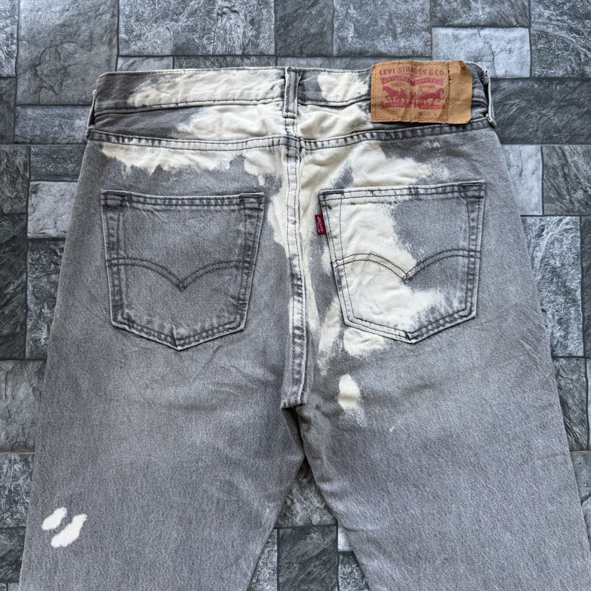 Levi's Levi's 501 Button Fly Faded Black Denim Jean Pants W30 Size US 30 / EU 46 - 11 Thumbnail