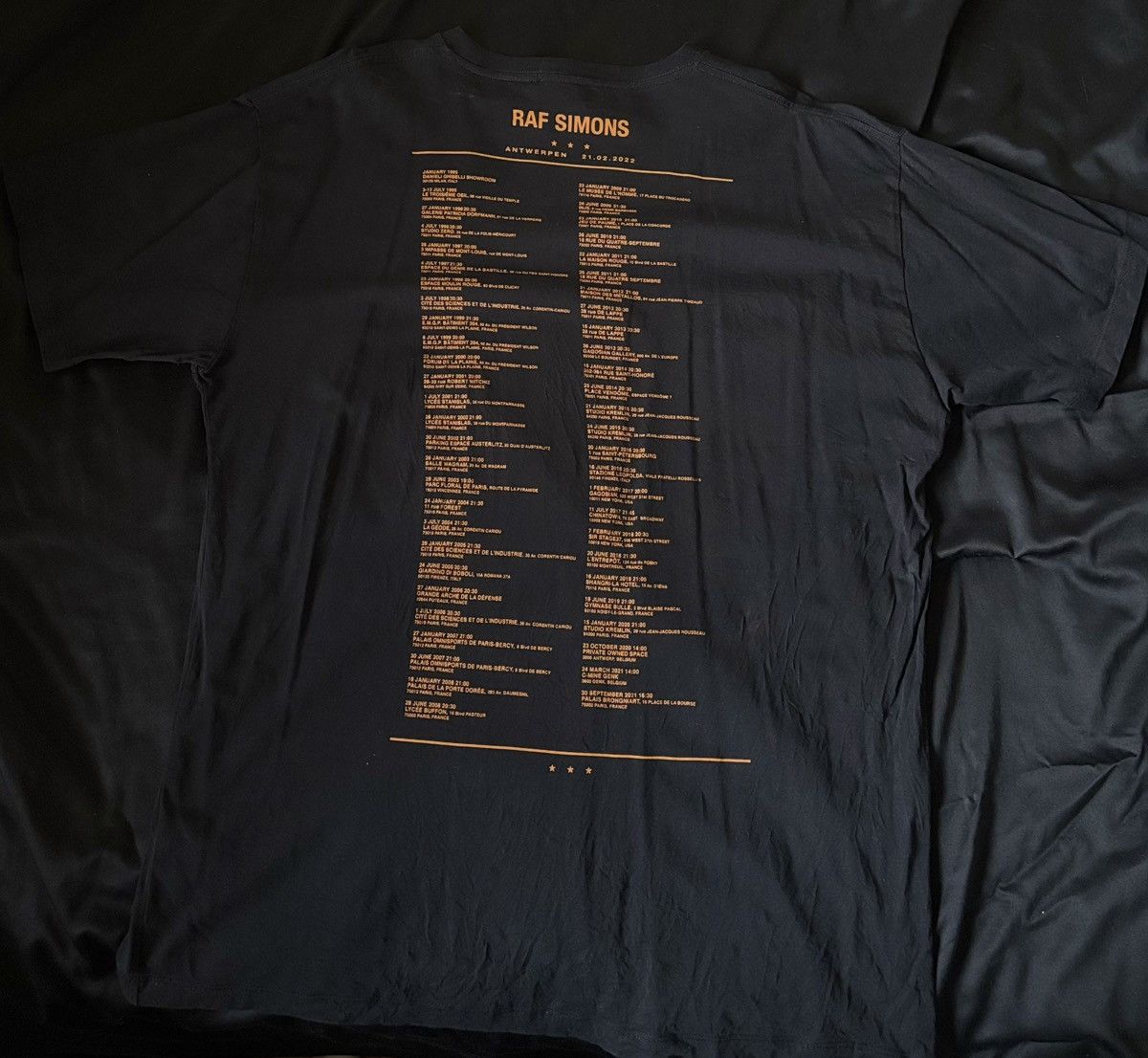 Raf Simons Raf Simmons Grand fete de nuit print T-Shirt Size US XL / EU 56 / 4 - 2 Thumbnail