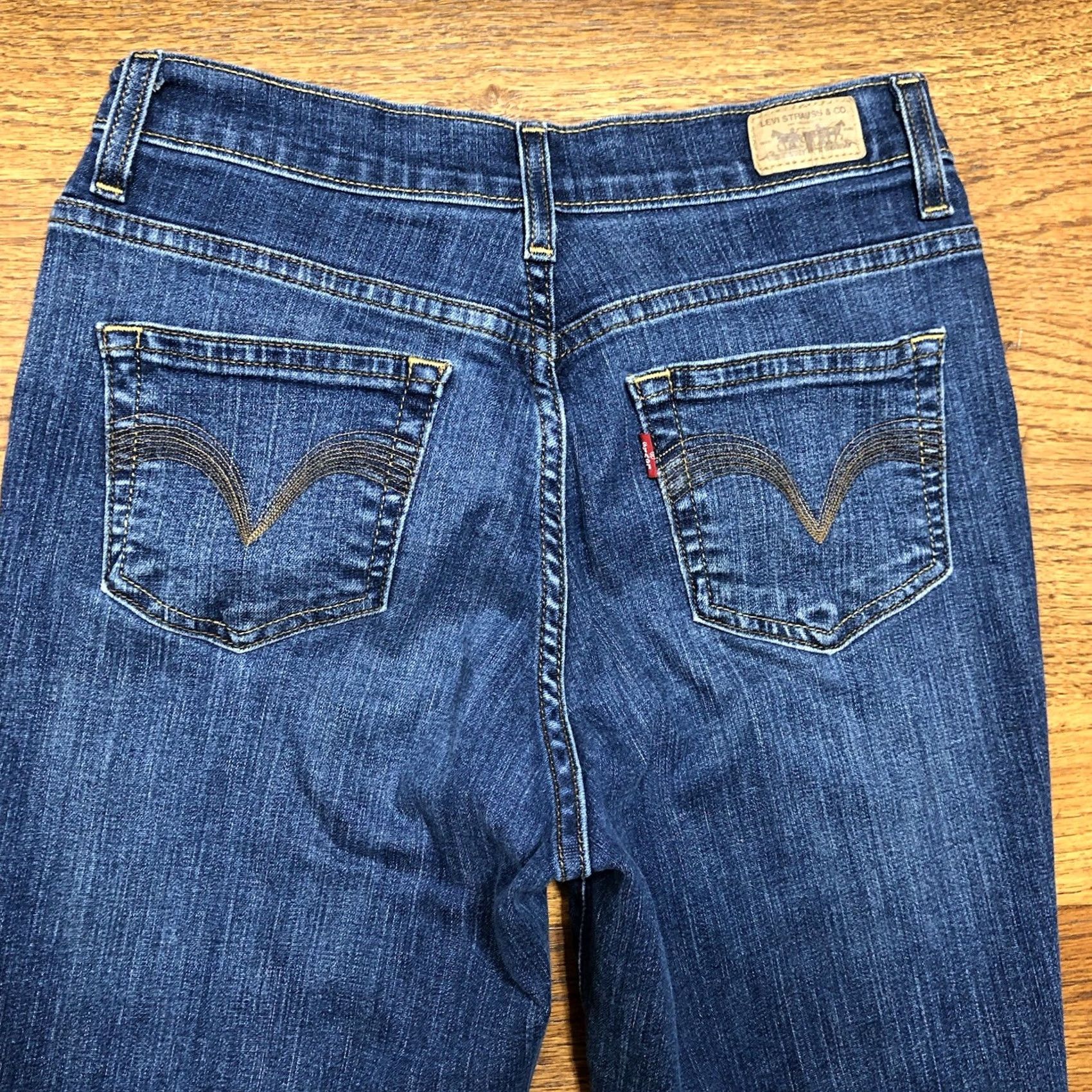 Levi's VINTAGE Levi's 512 Jeans Slim Fit Straight Blue Womens Size 8 28 Inseam Denim 90s Retro Size 30" / US 8 / IT 44 - 3 Thumbnail