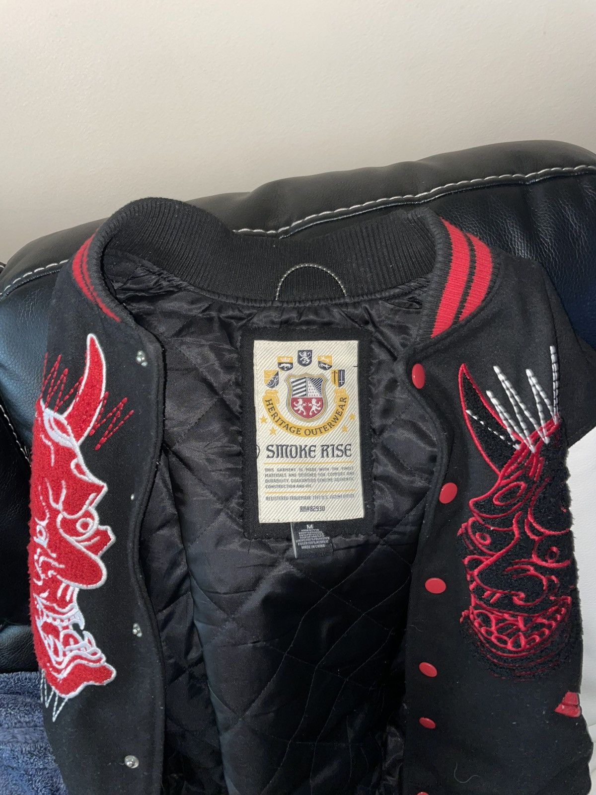 Smoke Rise Smoke Rise Oni Varsity Jacket Size US M / EU 48-50 / 2 - 5 Thumbnail