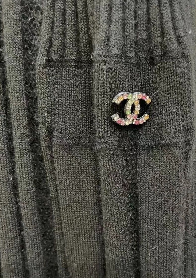 Chanel Chanel 22K knitted little black skirt knitted skirt 2503-Ne Size S / US 4 / IT 40 - 4 Thumbnail