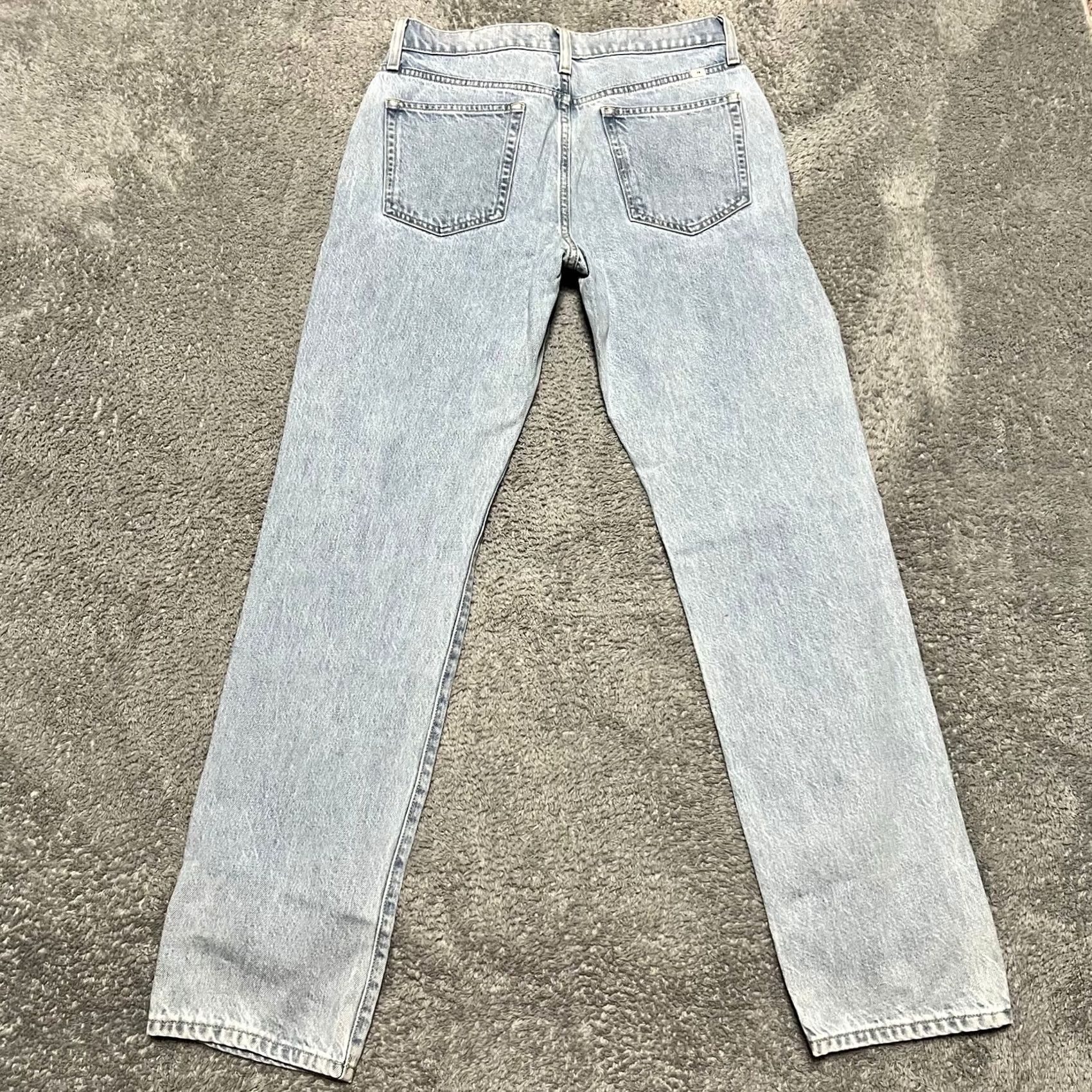 Vintage Sunday Best Aritzia Jeans Womens 6 (30x31) Distressed Straight High Rise Blue Jeans Womens 6 Regular Straight 30x31 Distressed High Rise Mens? Womens Size 28" / US 6 / IT 42 - 3 Thumbnail
