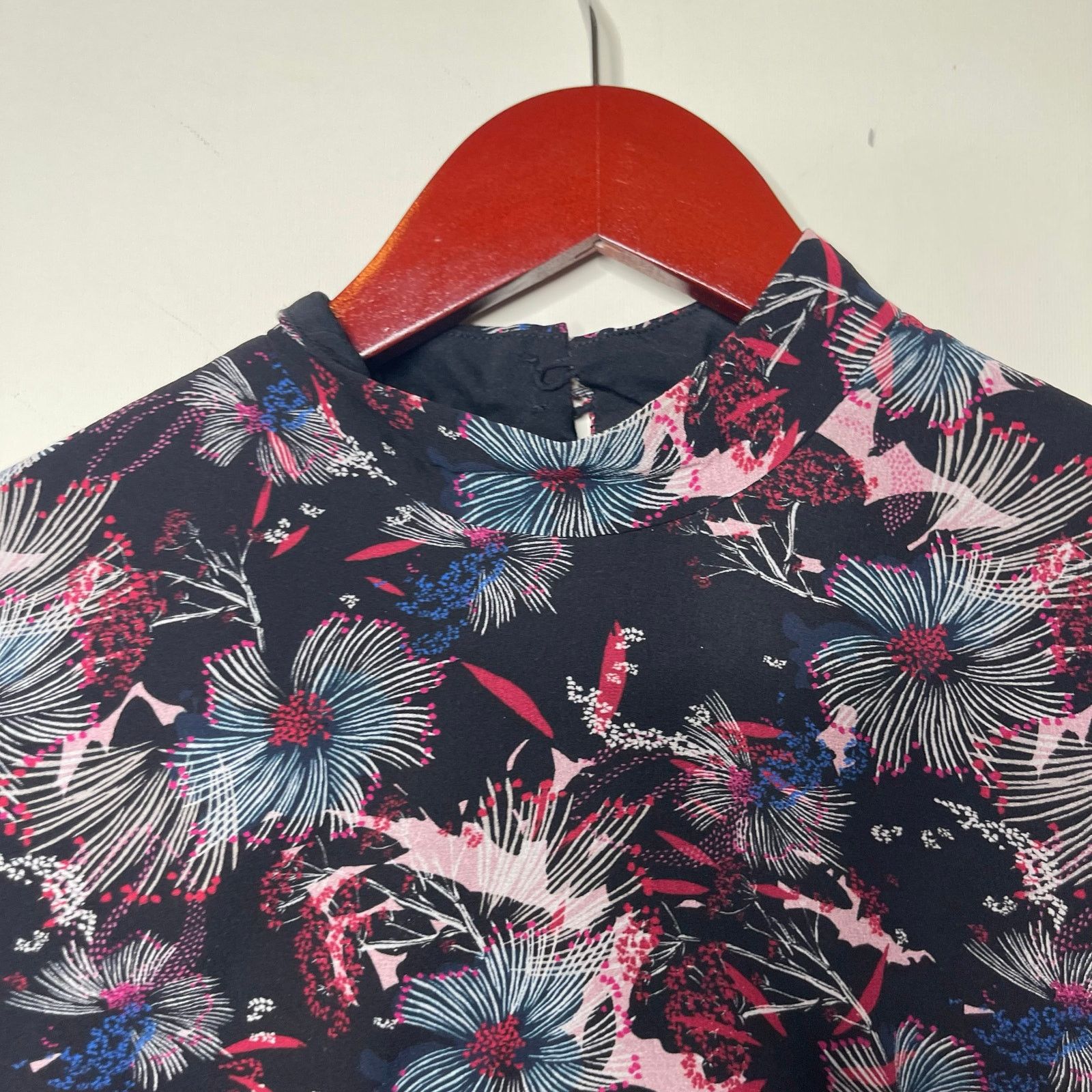 Other SALONI Abstracted Ruffle Floral Midi Silk Dress sz 2 Size XS / US 0-2 / IT 36-38 - 5 Thumbnail