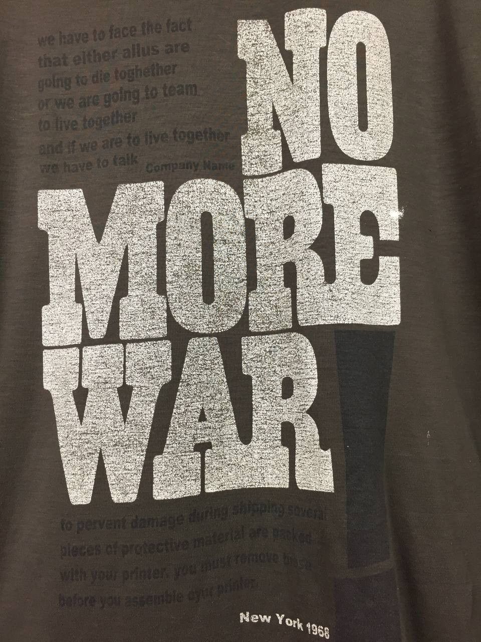 Abercrombie & Fitch Abercrombie & Fitch No More Wars Graphic Tee Size L Size US L / EU 52-54 / 3 - 4 Thumbnail